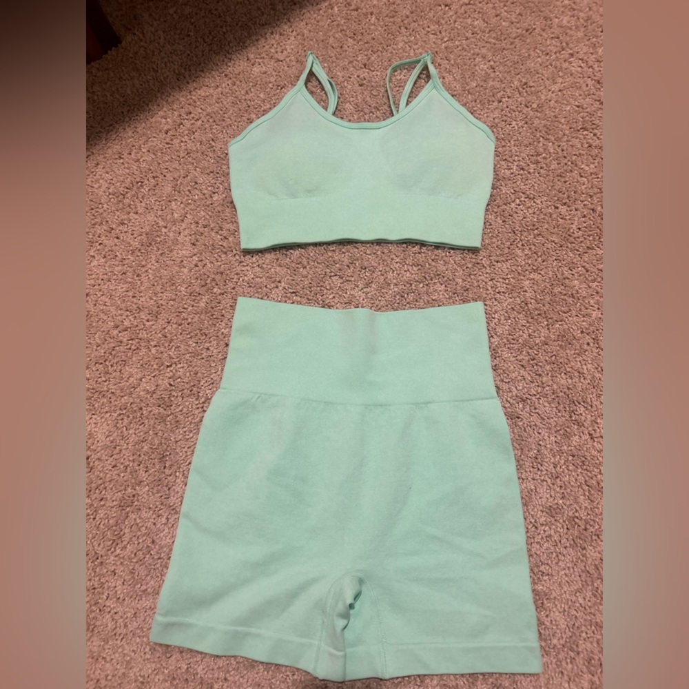 Mint Green Women's workout Set